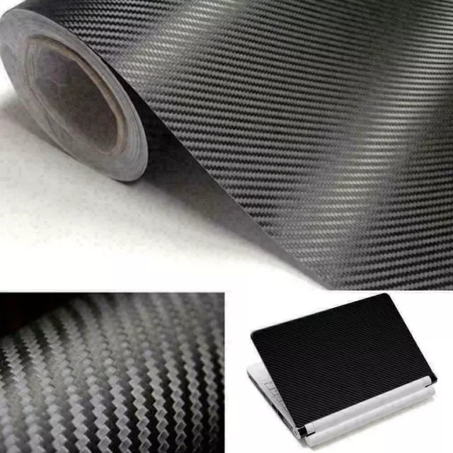 1xCarbon Fibre Skin Decal Wrap Sticker Case Cover For 9-17" Laptops Hot D3 :е γ^