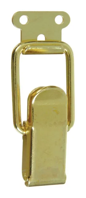 National Hardware N208-561 Steel Bright Brass V1842 Draw Catch 2.46 Hx0.99 W in.