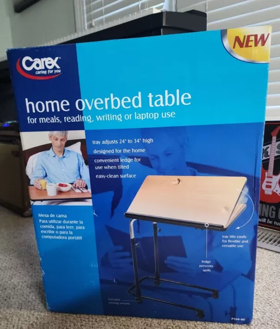 Carex overbed table Adjustable 24" 34" Designed For Home