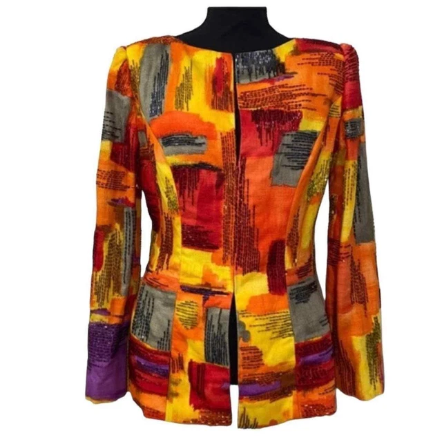 Bob Mackie Floral Print Blazer
