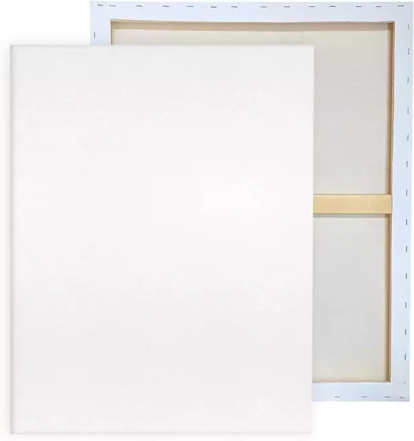 KEFF Stretched Canvases for Painting - 10 Pack Blank Paint Canvas