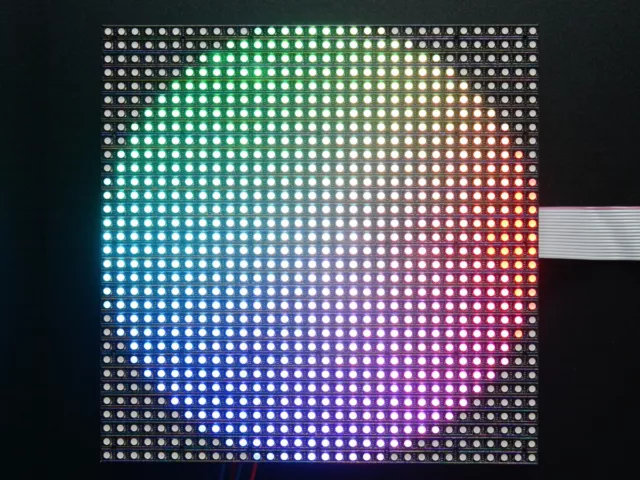 Adafruit 32x32 RGB LED Matrix Panneau, 1024 Clair Rgb-Leds, 5mm 3