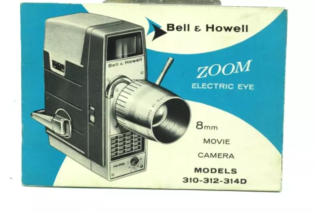 Vtg Bell & Howell 8mm Zoom Electric Eye  Booklet