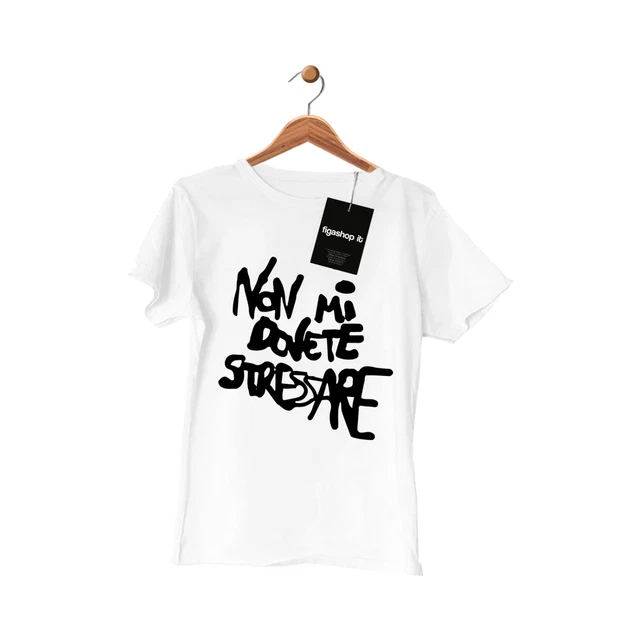 maglietta t-shirt divertente da donna con scritta non mi dovete stressare