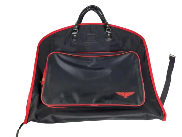 Bentley Black Clothing Garment Bag Travel Luggage Hanging Suit Folding 40 x 24