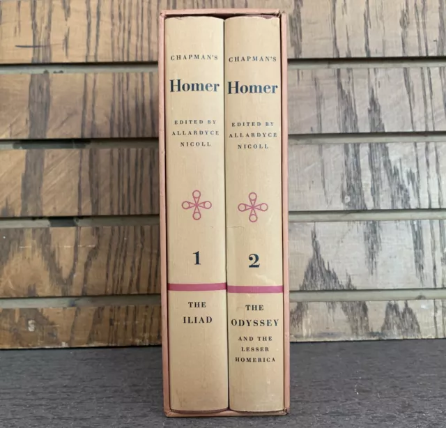 Chapman's Homer Iliad + The Odyssey Bollingen Series XLI Pantheon books 1956