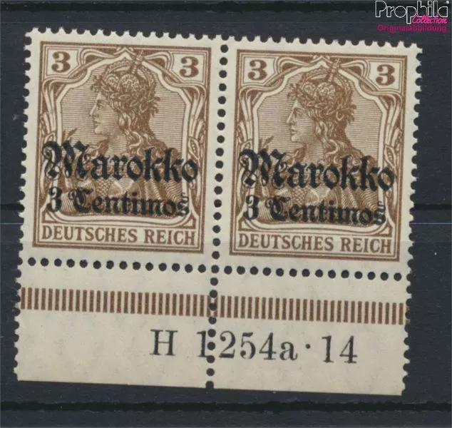 Briefmarken Dt. Post Marokko 1911 Mi 46 HAN postfrisch (9776908