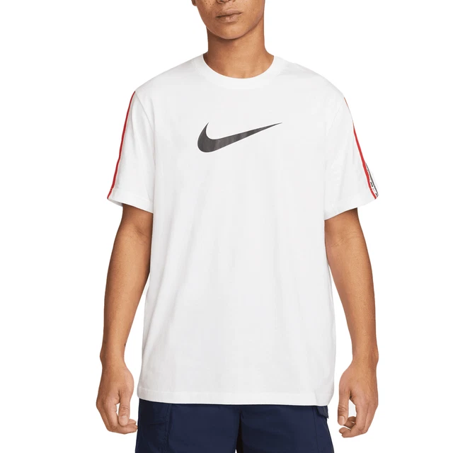 Nike T-shirt da Uomo Repeat Bianca Taglia L Cod DM4685-101