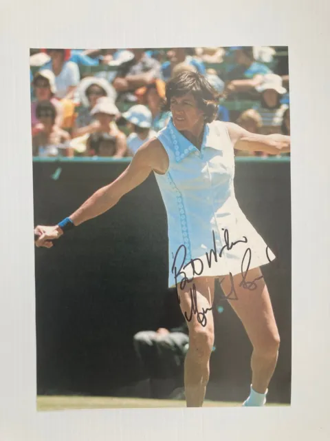Margaret Court Tennis Womens Goat Grand Slam Titles Record Signed Color Page Coa