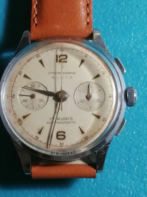 Cadran De Montre Chronographe Ancien - 31.5 Mm - Pour Mouvement Landeron 248 - Homme - Occasion