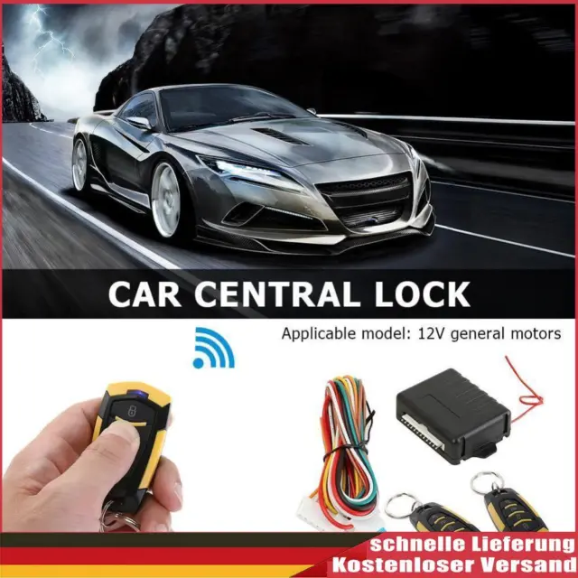 Universal Car Remote Central Door Lock Kit Keyless Entry Alarm System 410/T112