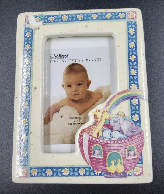 Noah's Ark Small 7"×3.25" Baby Picture Frame