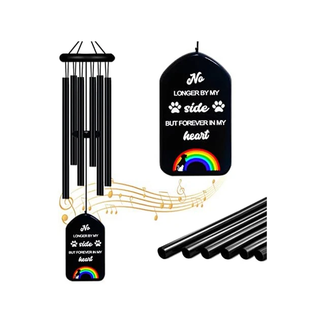 Pet Memorial Wind Chimes,Pet Remembrance Gift in Memory Dog Passing Away,Be T6C1