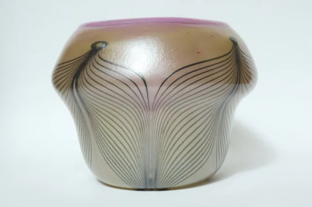 Signierte Erwin Eisch Studioglas Vase Glas Glasvase Schale Design Designerglas 2