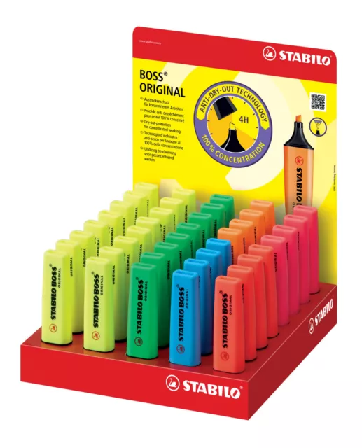 STABILO Textmarker BOSS ORIGINAL Farben Einzel, mini, 6er,8er, Nachfüllpatronen