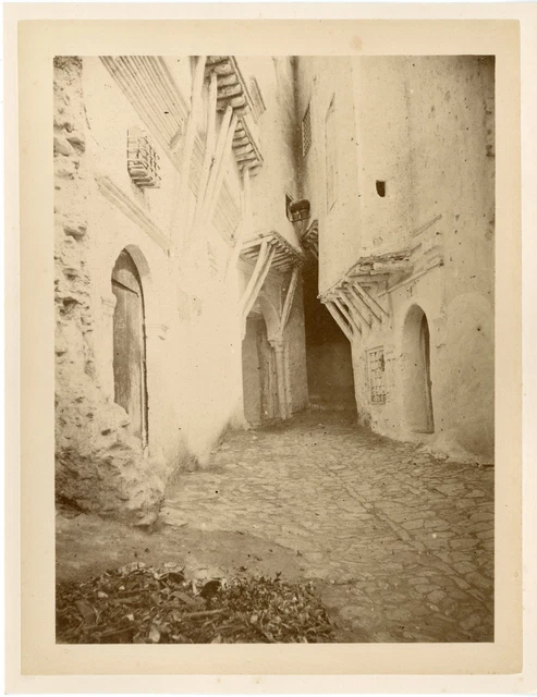 Tirage Albuminé Vintage Algérie, Musicien Arabe - Format 13x17 Cm, Circa 1880 - Collection Photo Ancienne