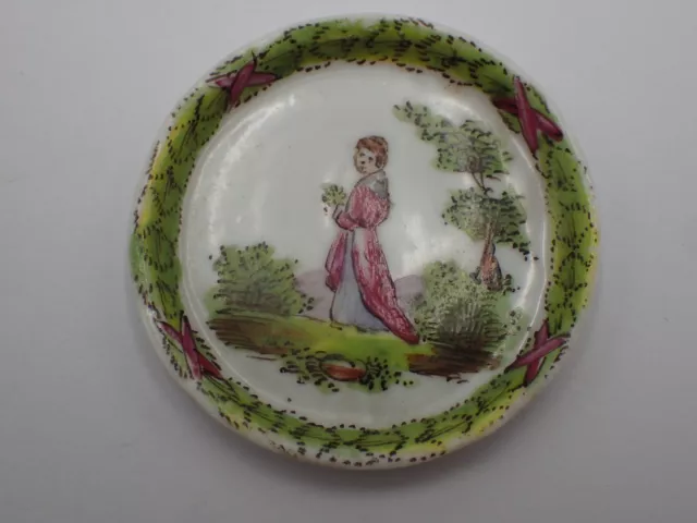 assiette miniature  Faïence, Veuve Perrin