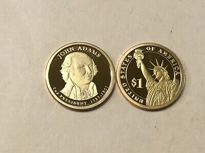 2007 Presidential John Adams Coin Mirror-Like Cameo Gem Proof Dollar $1