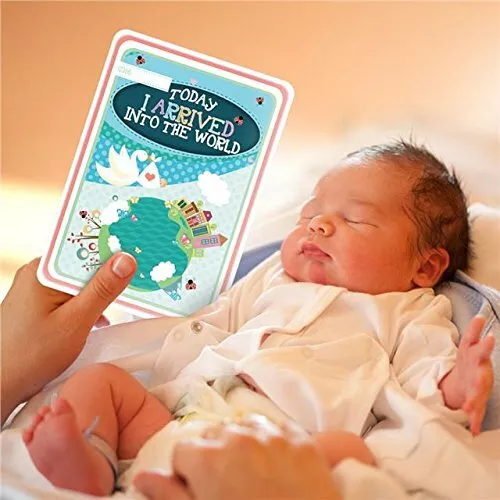 Tarjetas de hitos para bebés primer año momentos memorables niña niño regalo maternidad nacimiento 3