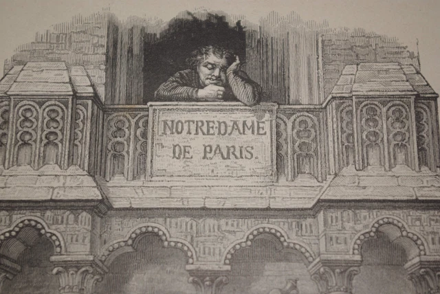 LIVRES ANCIEN NOTRE-DAME De Paris Victor Hugo 1870 environ EUR 15,00