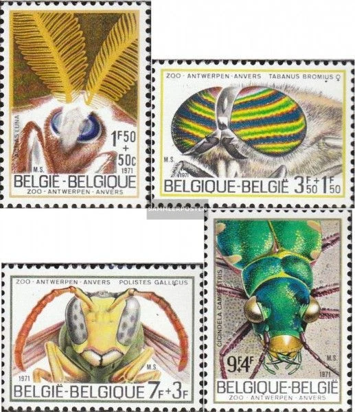 Belgien 1663-1666 (kompl.Ausg.) postfrisch 1971 Insekten