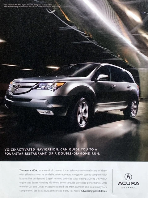 2008 ACURA MDX Luxury SUV Advancing Possibilities Original PRINT AD