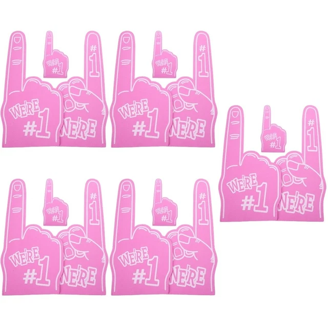 15 Pcs Foam Finger Sport Glove Cheerleading Hand Pom Child Decorate