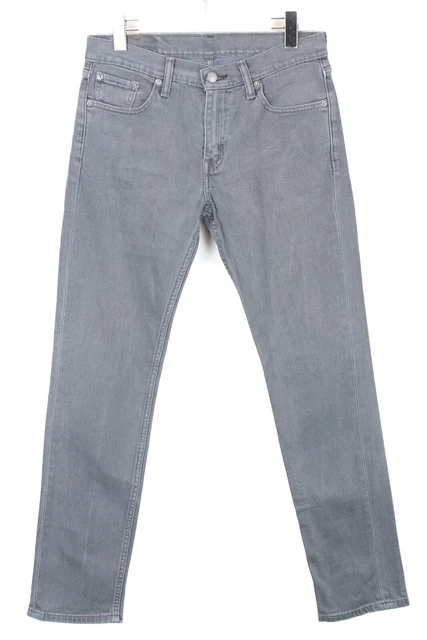 Levi's 511 Jeans Uomo W30/L32 Sfumato Effetto Slim Fit Zip Fly Jeans Casual