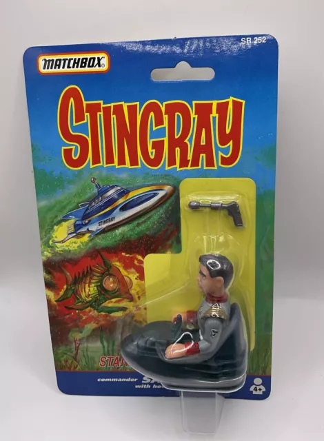 Vintage Matchbox Stingray  Commander Sam Shore Figure New On Card 1992 (C)