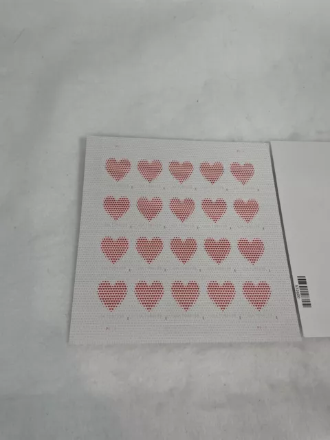 20 Usps First Class Made Of Hearts Forever Stamps Sc# 5431 Mnh Love Wedding Rsvp