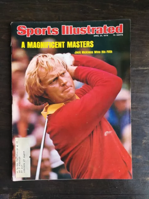 Sports Illustrated April 21, 1975 Jack Nicklaus Masters Champion - 124