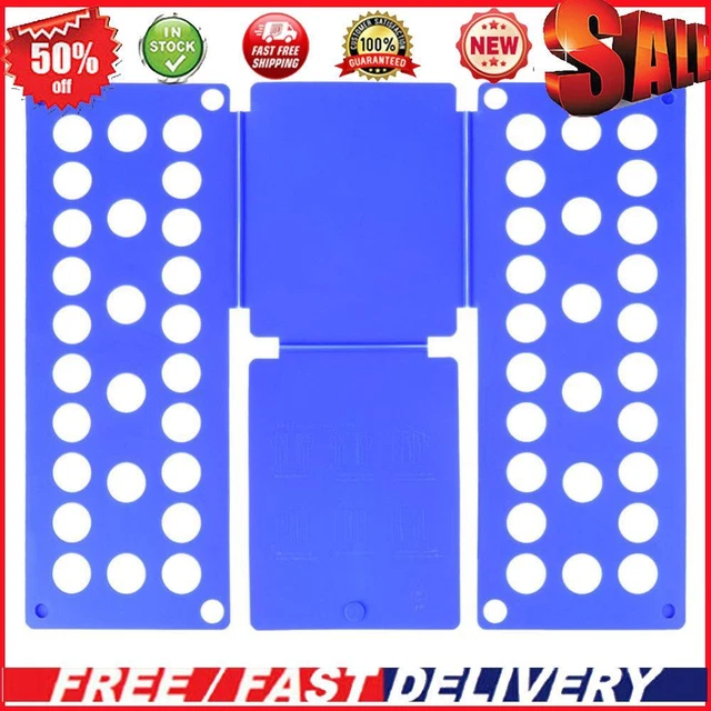 Adjustable Folding Board Child Size Clothes Save Time Fold Organize (Blue)