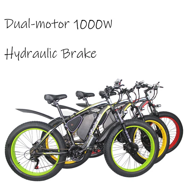 GOGOBEST GF700 Eletric Dirt Bike Bicycle E-bike Dual-motor 26inch 48V 17.5AH HN
