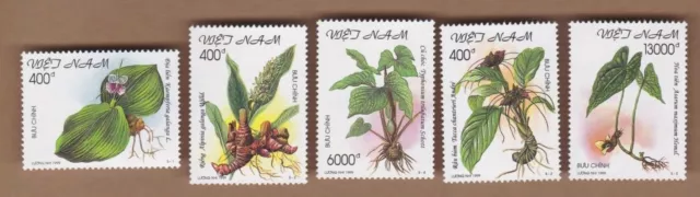 1999 Vietnam Medicinal Herbs SG 2237/41 MUH Set 5