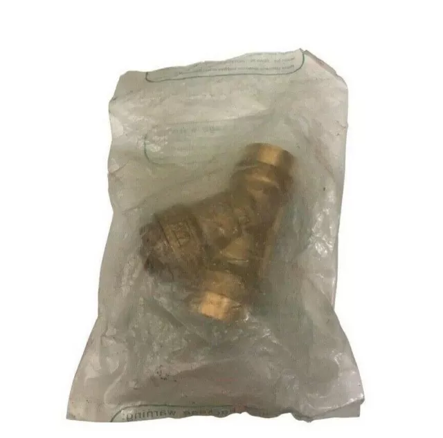 RWV (Red White Valve) 387AB 3/4"  Brass Solder Y Strainer - New