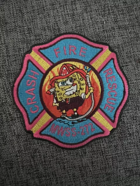 Usmc Firefighting/ EFR/CFR/MWSS-272 Crash Fire Rescue/ ARFF Unit Morale Patch