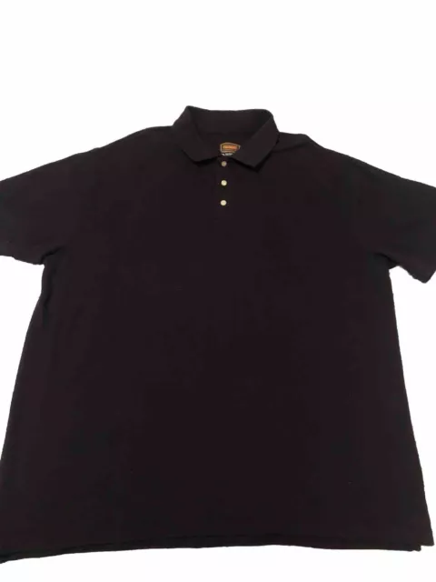 The Foundry Supply Co Adult 2XL Tall (2XLT) Black Polo Shirt