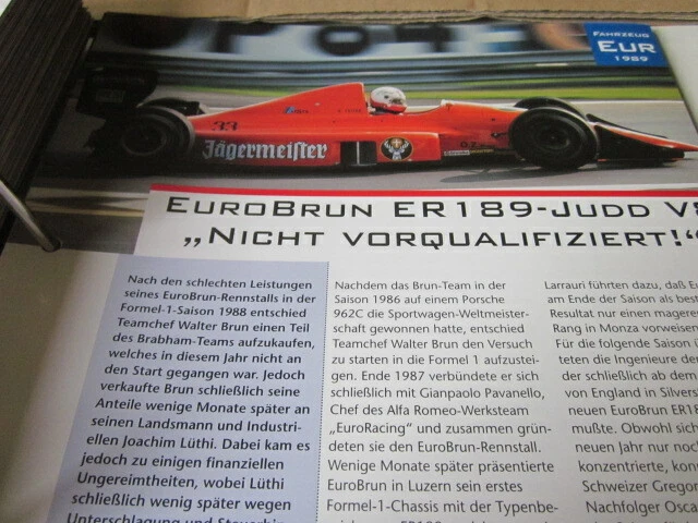 FORMEL 1 ARCHIV Autos 1989 Eurobrun ER 189 Judd V8 EUR 4,44 PicClick DE