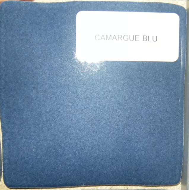 100 Pz (1 sc)Camargue blu 10x10 cm rivestimento bagno cucina ceramica mattonella