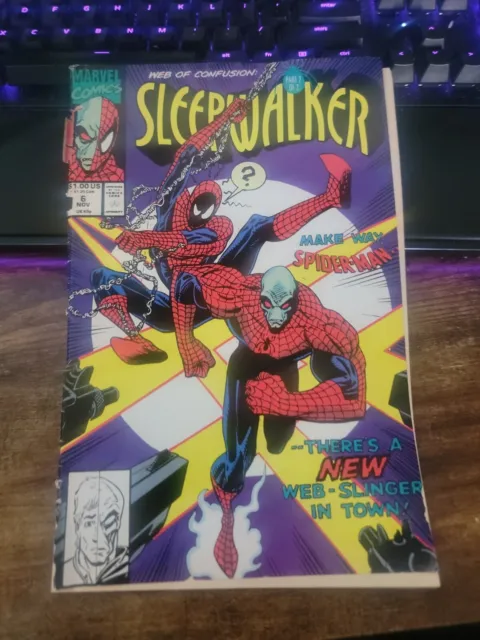 Sleepwalker Spider-Man Comic Book Web of Confusion Vol 1 No.6 Nov 1991 Part 2-2