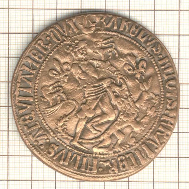 Medalla Mdp Aquitania Carlos de France Tipo De "Fuerte de Oro "Numerada Ee / 590
