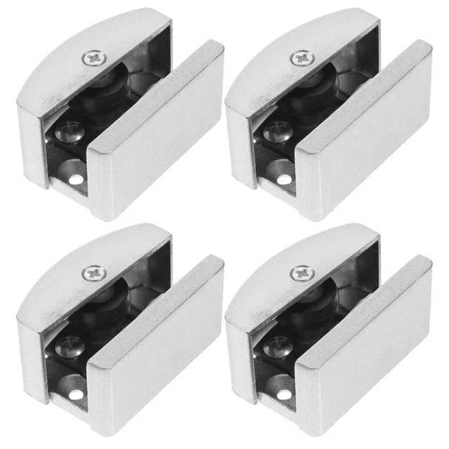 glass shower door guide bottom 4 pièces Ajustable guide de rail de porte  guide