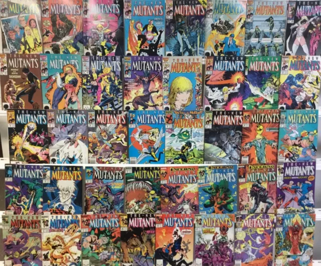 Marvel Comics The New Mutants Comic Book Lot of 40