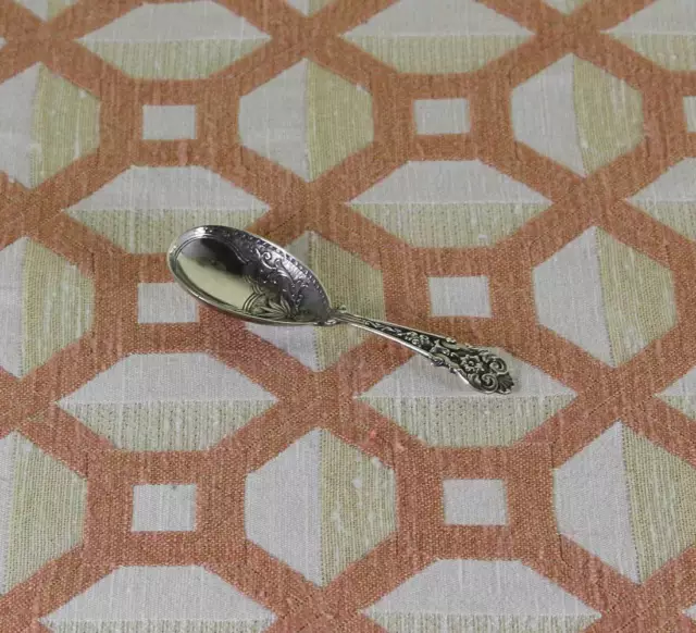 Sterling Silver Baby Spoon, Chased