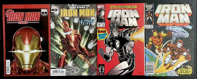 * iron man #215 #288 Tony Stark Iron man #19 Iron man 2020 #6 Marvel Comics lot