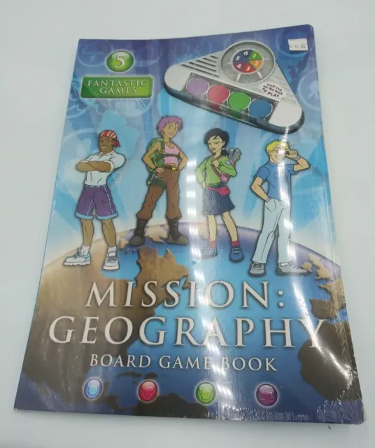 NEW & SEALED Mission Geography: Board Game Book by Tormont Publications RARE