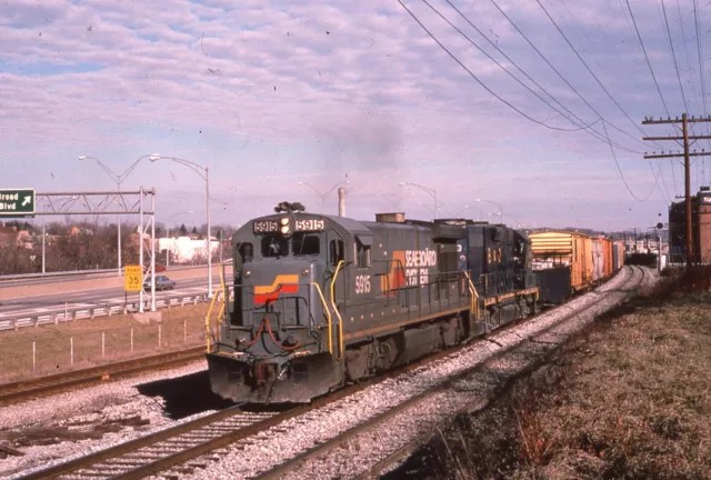 Duplicate Train Slide Seaboard B36-8 #5915 01/1967 Cuyahoga Falls Ohio