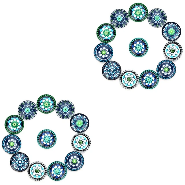 2 stücke 1 tasche 20 stücke Glas Schnittstelle Patch DIY Schmuck Zubehör