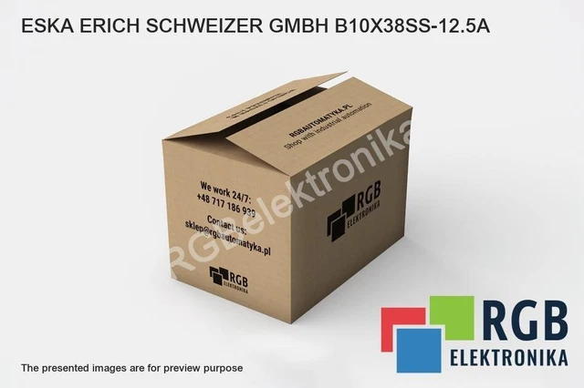 Eska Erich Schweizer Gmbh B10X38Ss-12.5A B10X38Ss125A Fusible Id175380