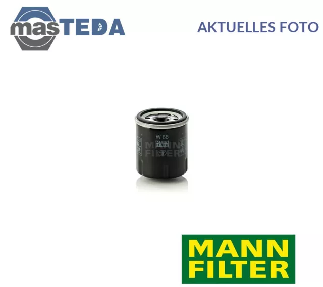 W 68 Motor Ölfilter Mann-Filter Neu Oe Qualität